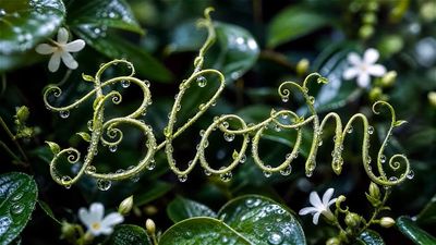 Organic Vine-Script Growth Reveal
