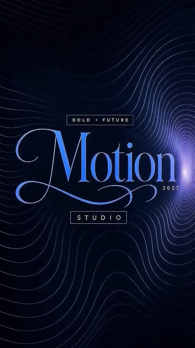 Dynamic Typography Wave Animation