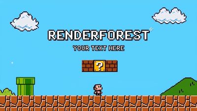 Retro Pixel Arcade Intro