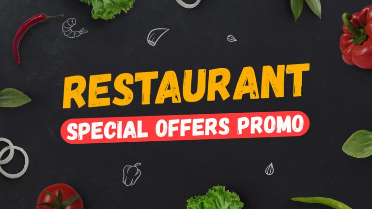 Restaurant Special Offers Promo template