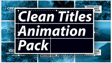 Clean Titles Animation Pack template