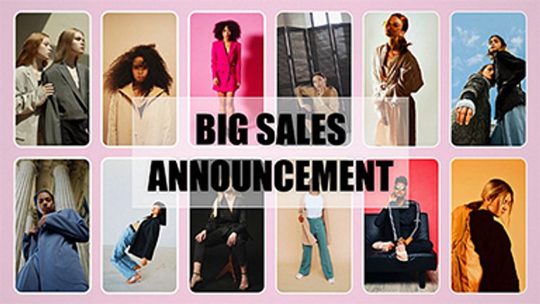 Big Sales Announcement template
