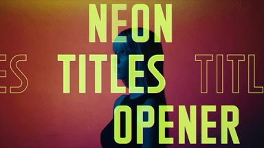 Neon Titles Opener
