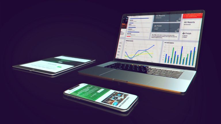 Realistic Website and Mobile Promo template